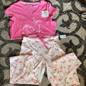 Brand new flamingo pajama set